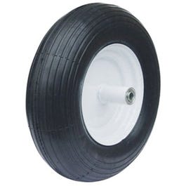 Wheelbarrow Tire & Wheel Assembly, Rib Tread, 4-Ply, 4.80/400-8-In.