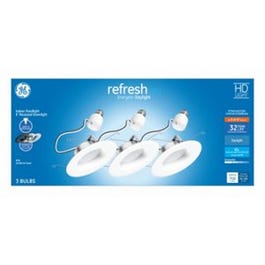 Refresh HD LED Light Bulbs, Daylight, 9-Watt, 750 Lumens, 3-Pk.