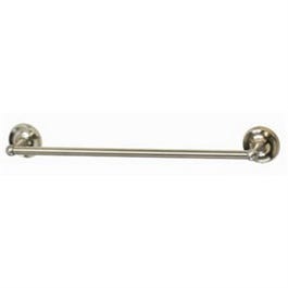 Rounded Towel Bar, Brushed Nickel, 18-In.