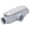 Rigid/IMC Conduit Fitting, Type T, Oval Thread Body, Die-Cast Aluminum, 1/2-In.