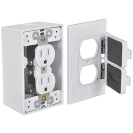 White Duplex Outlet Kit