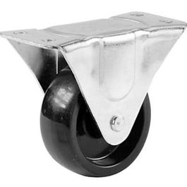 Rigid Plate Caster, Polypropylene Wheel, 2-In.