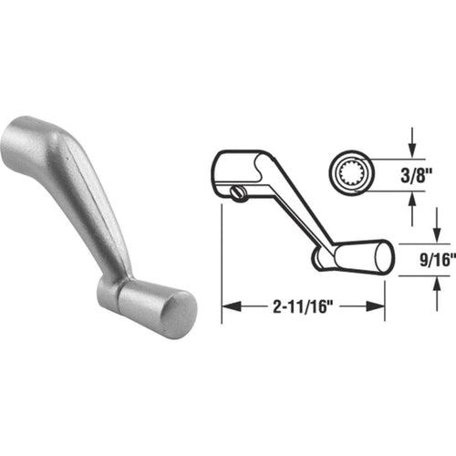 Prime-Line 3/8 In. Aluminum Die-Cast Casement Window Crank Handle