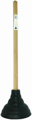 Master Plumber Tankmaster Power Toilet Plunger (6 cup x 21 wood handle)