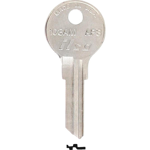 ILCO APS Nickel Plated File Cabinet Key, AP3 (10-Pack)