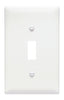 Pass & Seymour Toggle Switch Openings, One Gang, White