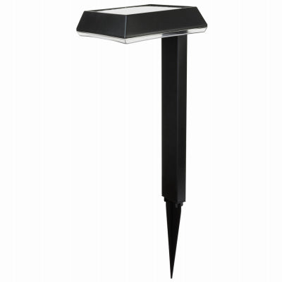 Fusion Bright Solar Stake Light Black Plastic 100 Lumens