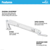 Wright Products Standard Duty Pneumatic Screen and Storm Door Closer with EZ-HOLD