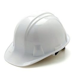 Cap Style Ratcheting System Hard Hat, Cap Style, Ratchet Adjustment, White - Milford, MI - South ...