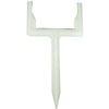Poly Downspout Post, White, 11 x 5-In.