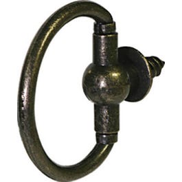Decorative Screw Rings, Antique Brass, 1-1/8-In., 2-Pk.