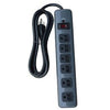 6-Outlet Metal Surge Strip, 1200 Joules