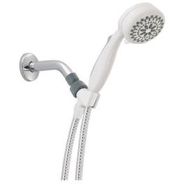 7-Spray Showerhead, Handheld, White, 2.0 GPM
