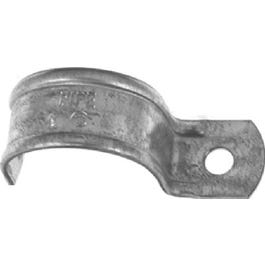 Conduit Fitting, EMT Snap-On Strap, 1-Hole, 1-In.