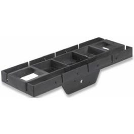 Patriot Mailbox Mounting Bracket, Black Polypropylene, 17 x 3.5 x 6.5-In.