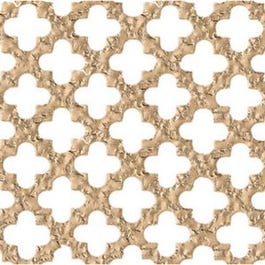 Aluminum Sheet, Decorative Gold Cloverleaf, .020 x 24 x 36-In.