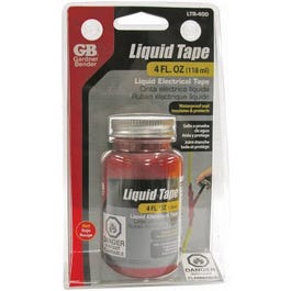 Liquid Electrical Tape, Red, Waterproof, 4-oz.