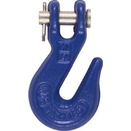 Clevis Grab Hook, Blue, 1/4-In.