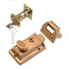 Brass Night Latch With 5-Pin Tumbler Locking Cylinder