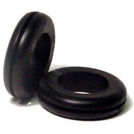 5-Pk. 3/8-In. I.D. Flexible Black Vinyl Hole Grommet