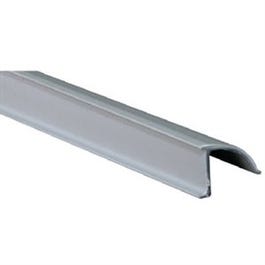 Channel Gray Snap In Rigid Vinyl Glass Retainer, 3/8 x 72-In.