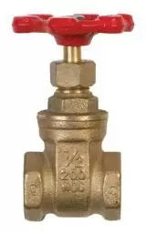 B & K Industries Gate Valve Forged Brass Compact Pattern 1/2”