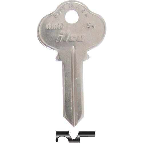 ILCO Sargent Nickel Plated House Key, S4 (10-Pack)