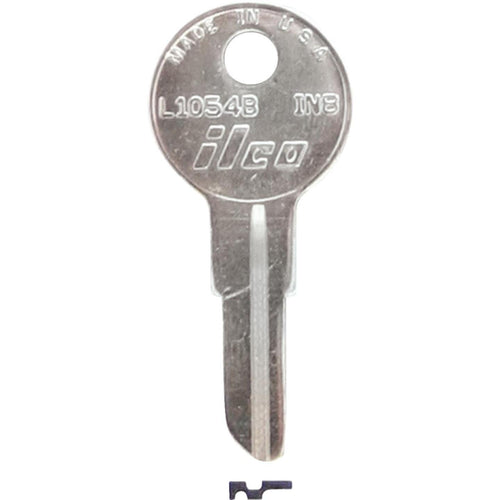 ILCO Nickel Plated File Cabinet Key, IN8 (10-Pack)