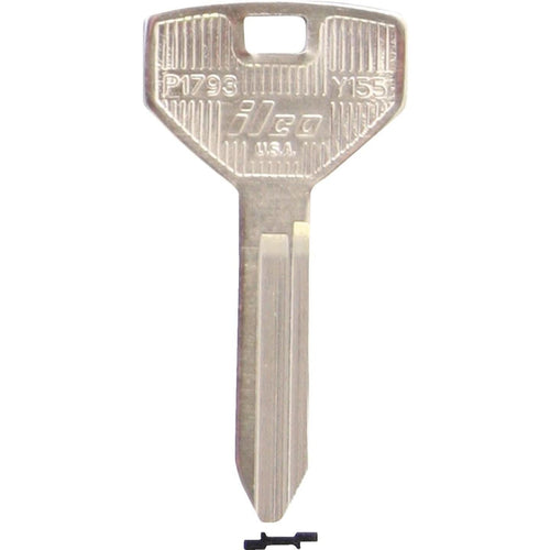 ILCO Chrysler Nickel Plated Automotive Key, Y155 (10-Pack)