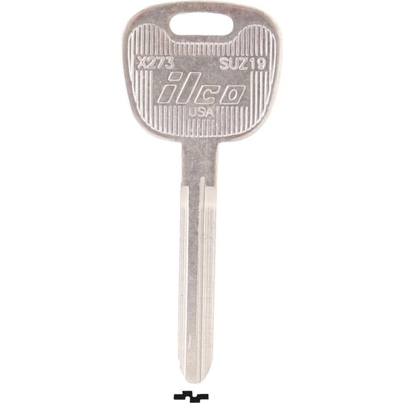 ILCO Suzuki Nickel Plated Automotive Key, SUZ19 (10-Pack)